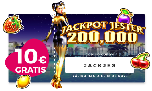 Jackpot Jester bono de 10€ gratis Casino Gran Madrid