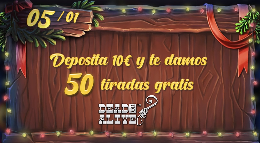 depósita 10€ y llévate 50 tiradas gratis a Dead or Alive en Casino Gran Madrid